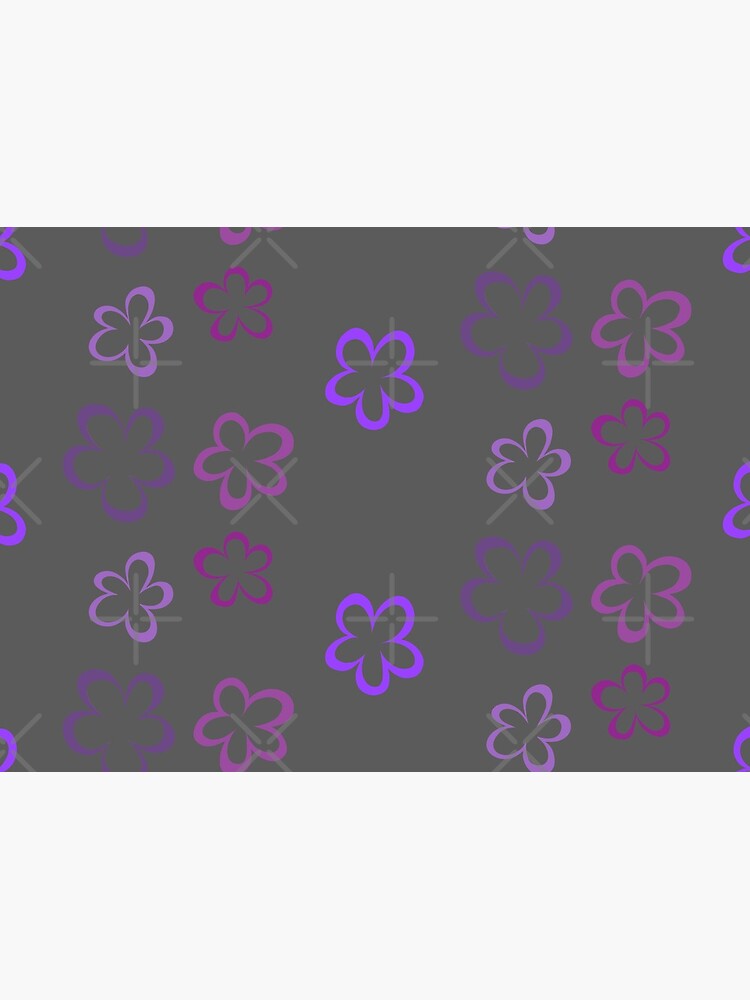 Funky Purple Retro Flowers Sticker Pack by that5280lady