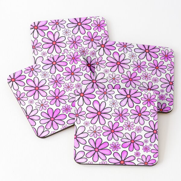 Item preview, Doodle Daisy Purple and Red Flowers designed and sold by Element85.
