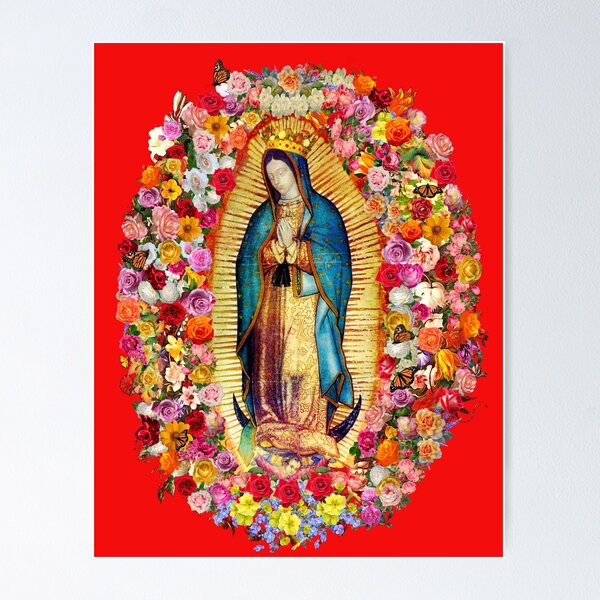 VIRGEN DE GUADALUPE VIRGIN MARY POSTER 8.5 X 11 INCH Catholic, acts,  saints