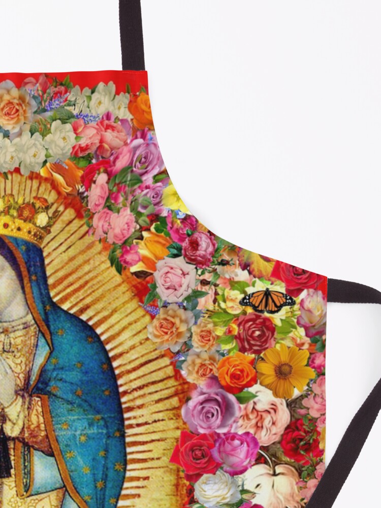 Alternate view of Our Lady of Guadalupe Mexican Virgin Mary Saint Mexico Catholic Mask Apron