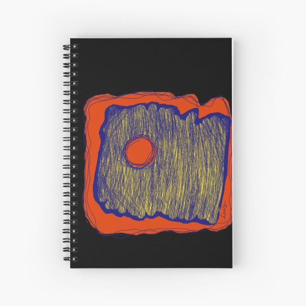 Abstract 1 (red yellow blue) Spiral Notebook