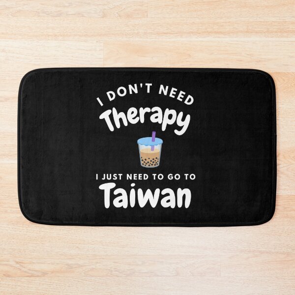 Item preview, I Don't Need Therapy I Just Need To Go To Bubble Tea Graphic Black Background designed and sold by Unworldly.