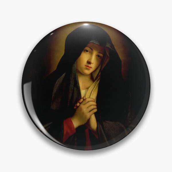 Item preview, Our Lady of Sorrows Dolorosa Virgin Mary Saint Catholic Mask designed and sold by hispanicworld.