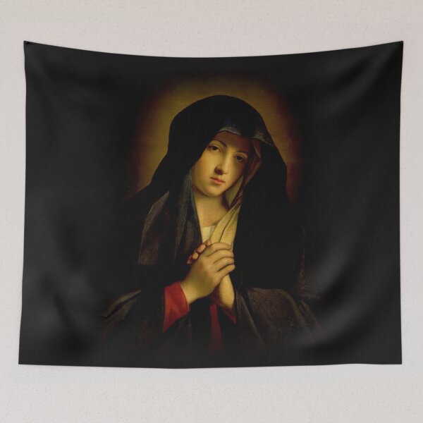 Item preview, Our Lady of Sorrows Dolorosa Virgin Mary Saint Catholic Mask designed and sold by hispanicworld.