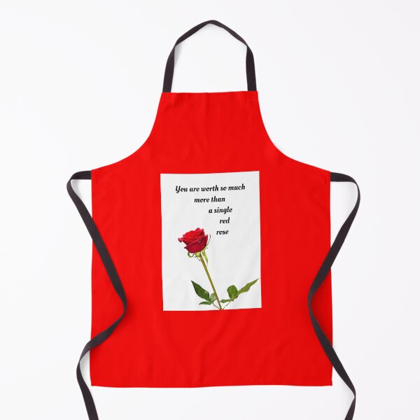 Item preview, You are worth so much more than a single red rose - A beautiful red rose with words in black and white BG designed and sold by AnnaBBS.