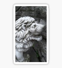 Stone Lion Statue Sticker