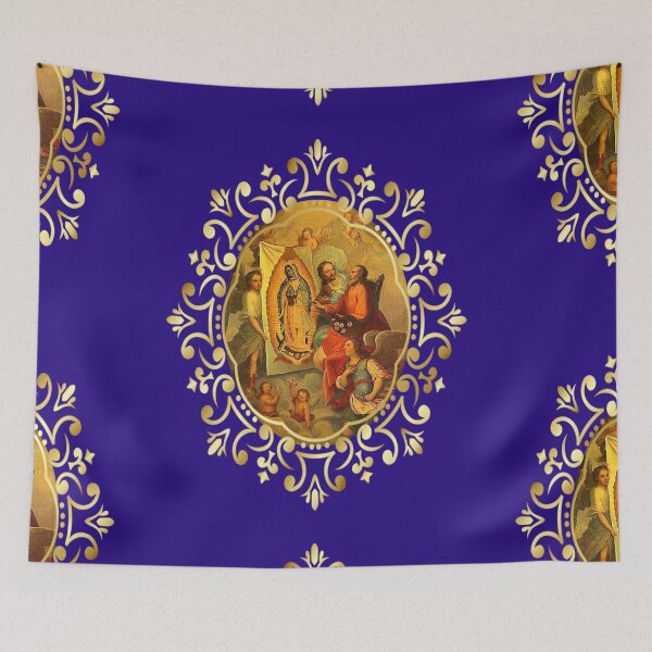 Item preview, Our Lady of Guadalupe Mexican Hand of God Virgin Mary Mexico Tilma 2020-001 designed and sold by hispanicworld.