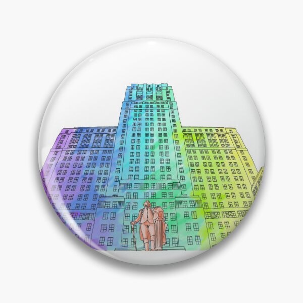 Item preview, Albany NY Alfred E Smith Building Watercolor designed and sold by BatemanBranding.