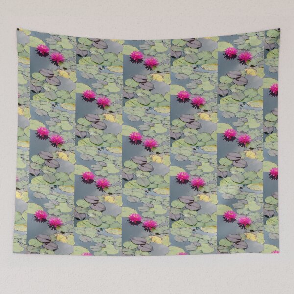 Item preview, Reflections with two water lilies  designed and sold by JupiterAvian.