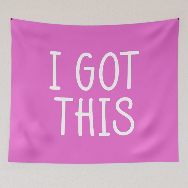 Item preview, I GOT THIS - White on Pink designed and sold by Whoopsidoodle.