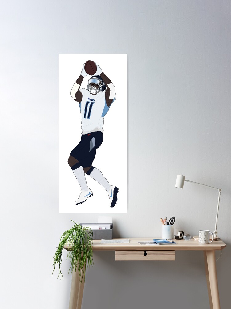 AJ Brown Wall Art NFL Titans Poster - Teeholly