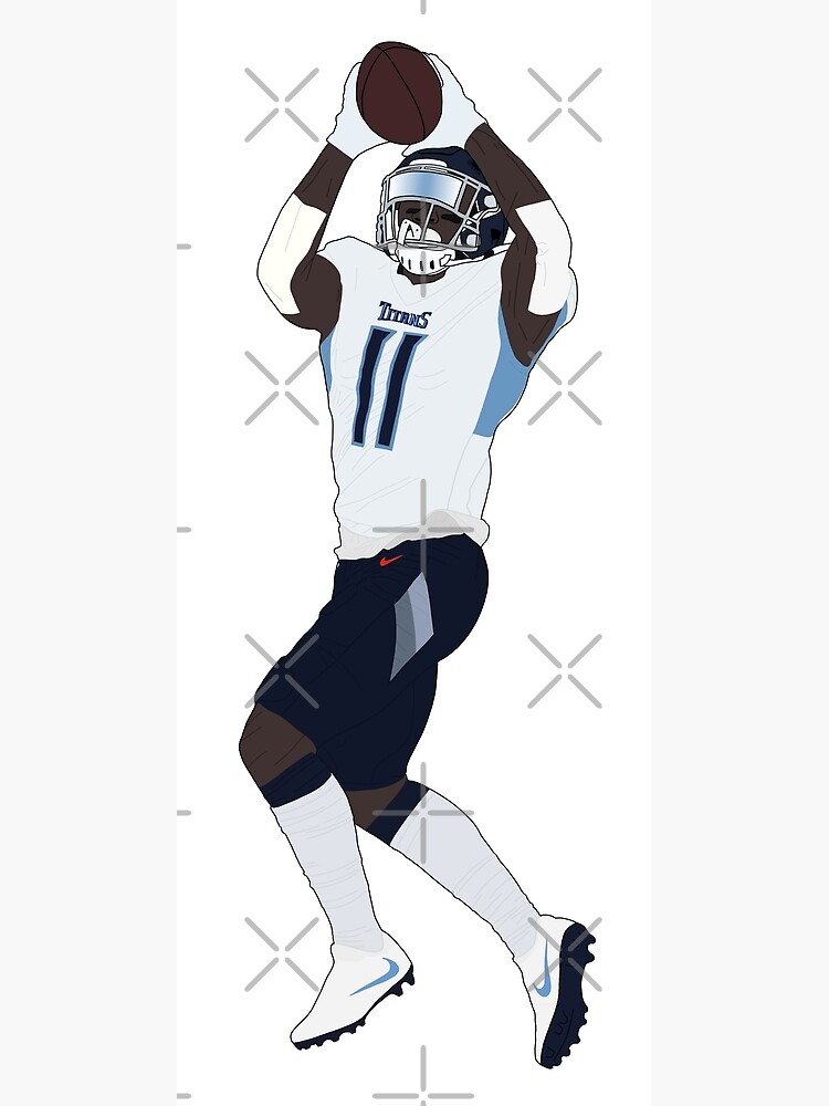 A.J. Brown Football Edit Tapestries Titans - Aj Brown - Magnet