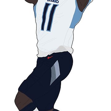 A.J. Brown Football Edit Tapestries Titans - Aj Brown - Magnet