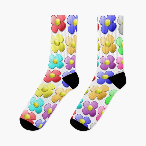 Item preview, Pretty Colorful Floral Flowers Pattern designed and sold by BrokenUnicorn.