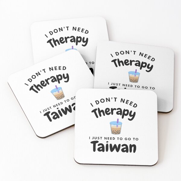 Item preview, I Don't Need Therapy I Just Need To Go To Bubble Tea Graphic White Background designed and sold by Unworldly.