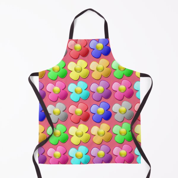 Item preview, Pretty Colorful Floral Flowers Pattern Pink Background designed and sold by BrokenUnicorn.