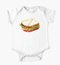 Ham Sandwich Pattern One Piece - Short Sleeve