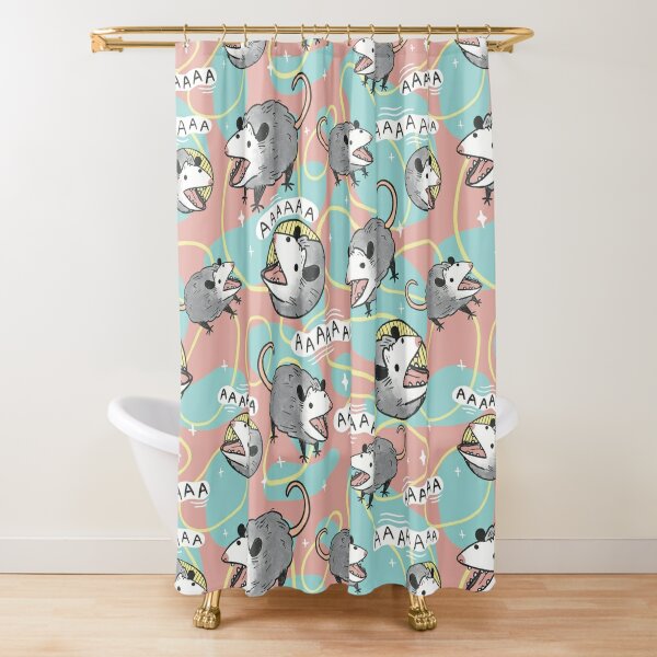 Disover Opossum Screm | Shower Curtain