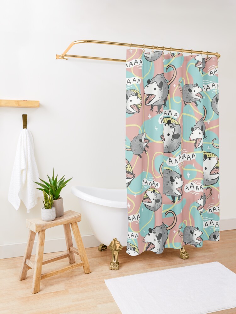 Discover Opossum Screm | Shower Curtain