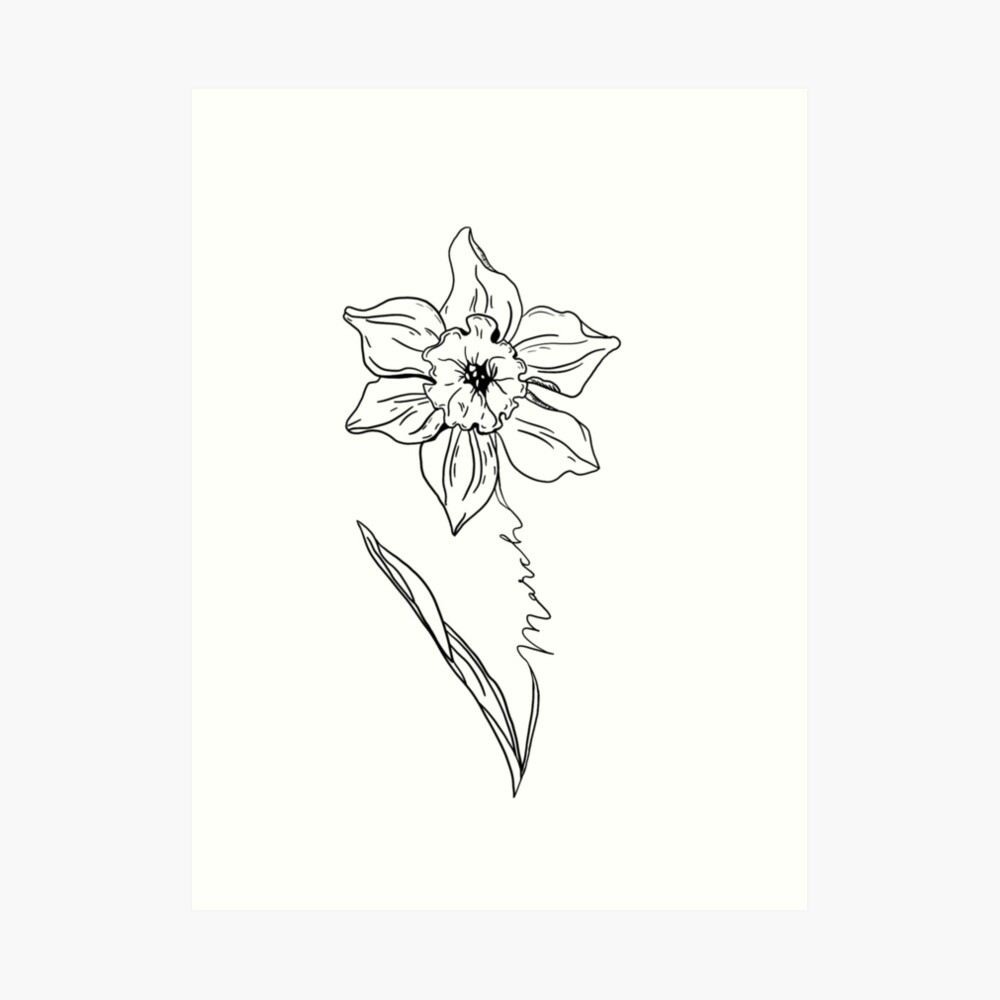 March Birth Flower Tattoo Ideas
