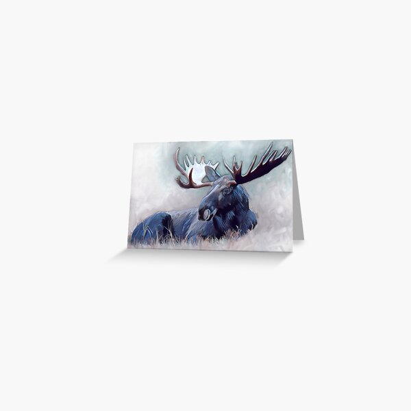 Item preview, Majestic Moose Painting designed and sold by The Willow Of  Rain City.