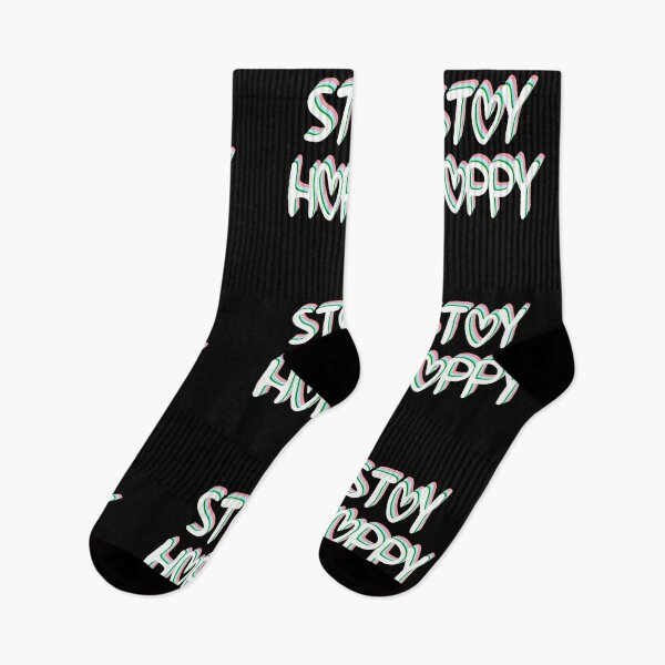 Item preview, Stay Happy Hearts Text Multicolor 2 designed and sold by everything4eva.