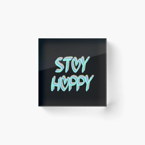 Item preview, Stay Happy Hearts Text Multicolor 3 designed and sold by everything4eva.