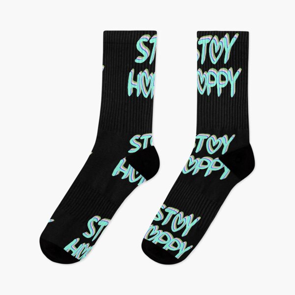 Item preview, Stay Happy Hearts Text Multicolor 3 designed and sold by everything4eva.