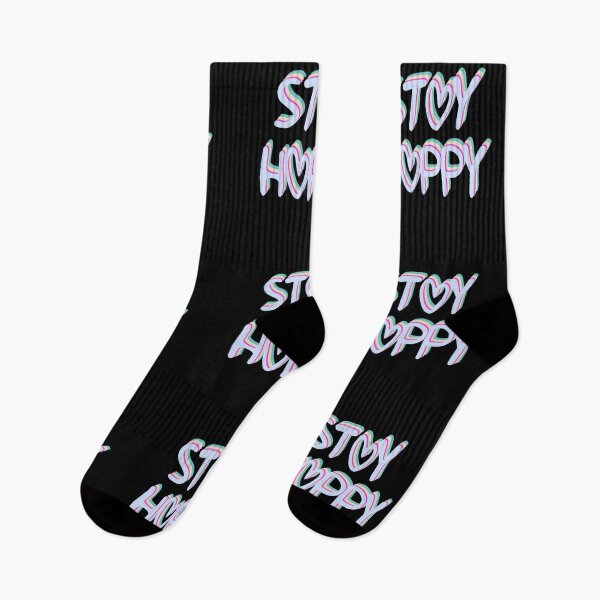 Item preview, Stay Happy Hearts Text Multicolor 4 designed and sold by everything4eva.