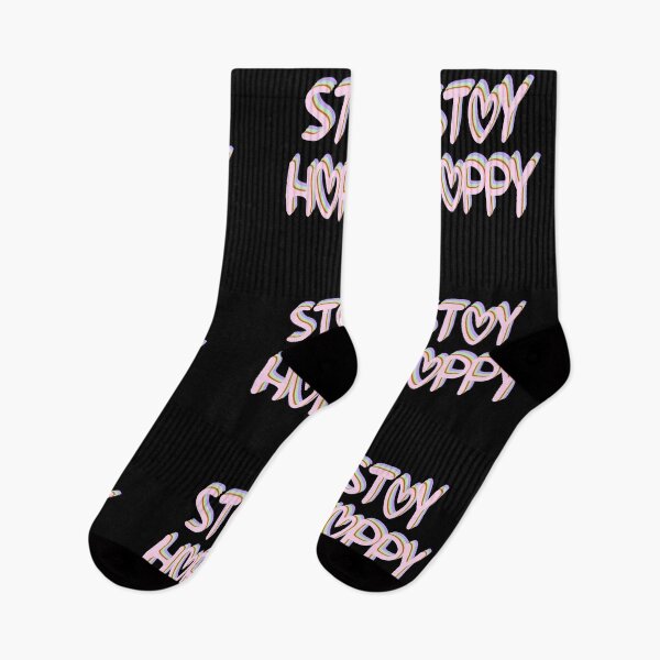 Item preview, Stay Happy Hearts Text Multicolor 5 designed and sold by everything4eva.