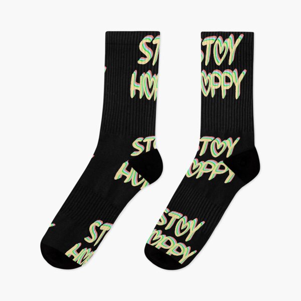 Item preview, Stay Happy Hearts Text Multicolor 6 designed and sold by everything4eva.