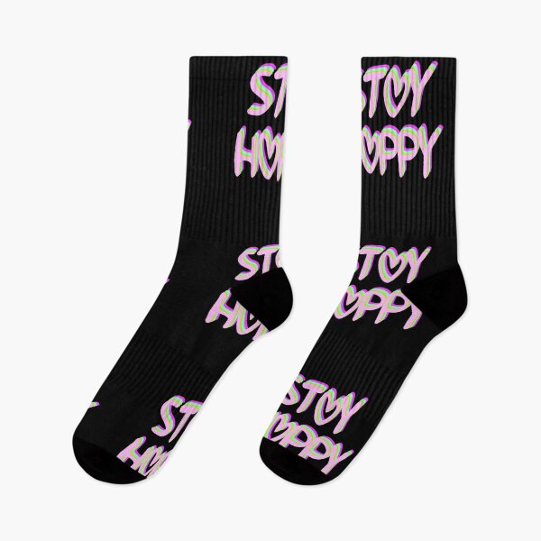 Item preview, Stay Happy Hearts Text Multicolor 8 designed and sold by everything4eva.