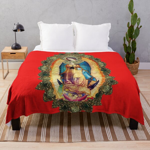 Item preview, Our Lady of Guadalupe Mexican Virgin Mary Mexico Angels Tilma Aztec Queen of Heaven designed and sold by hispanicworld.