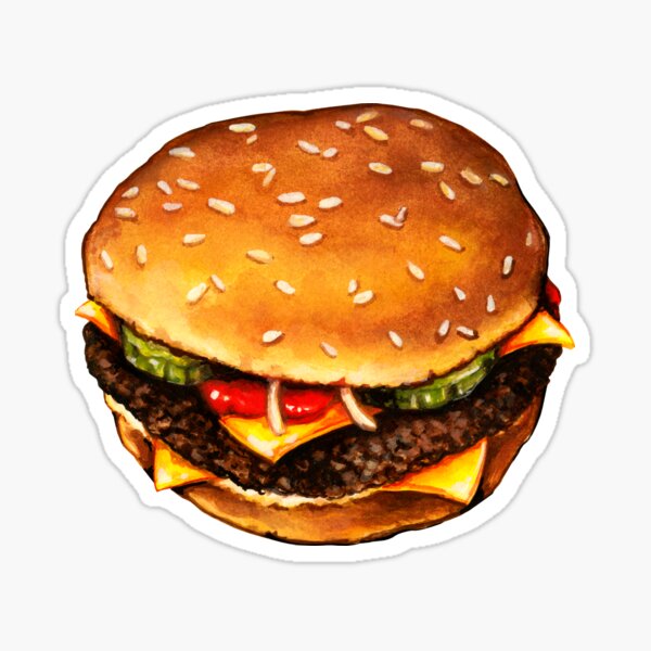 Item preview, Cheeseburger II Pattern designed and sold by Kelly  Gilleran.
