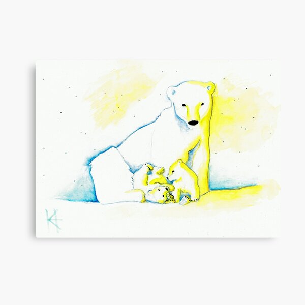 Winter Family Canvas Print