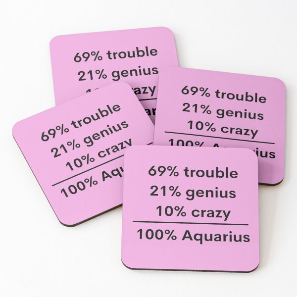 Item preview, 100% AQUARIUS designed and sold by Swooncake Press.
