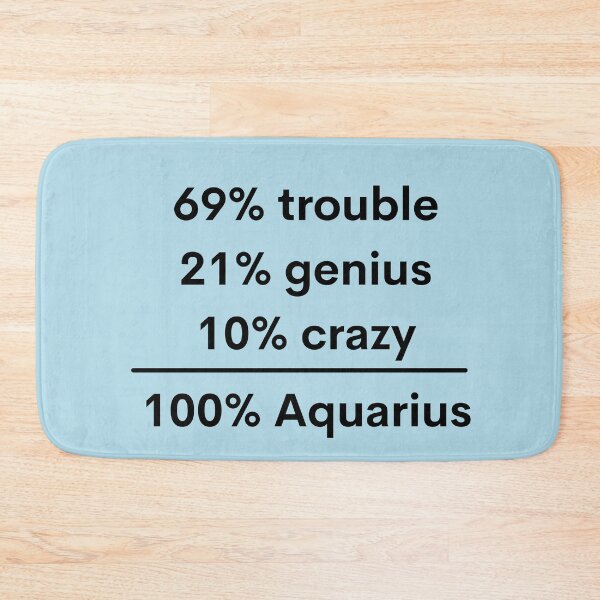 Item preview, 100% AQUARIUS designed and sold by Swooncake Press.