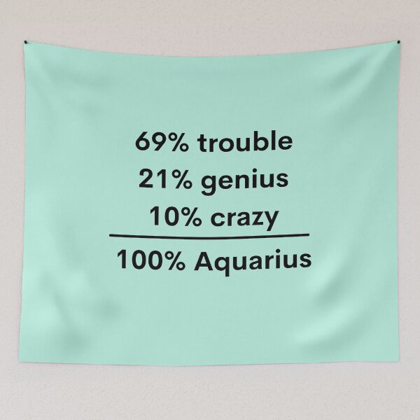 Item preview, 100% AQUARIUS designed and sold by Swooncake Press.