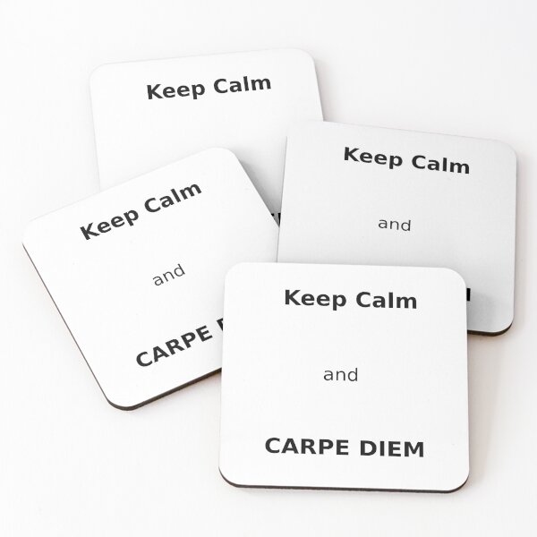 Item preview, "Keep calm and Carpe diem" t-shirt designed and sold by NeufHuitSix WF.