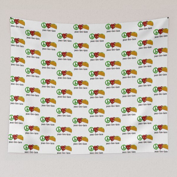Item preview, Peace Love Tacos-gift idea for taco lovers  designed and sold by BRtisticDesigns.