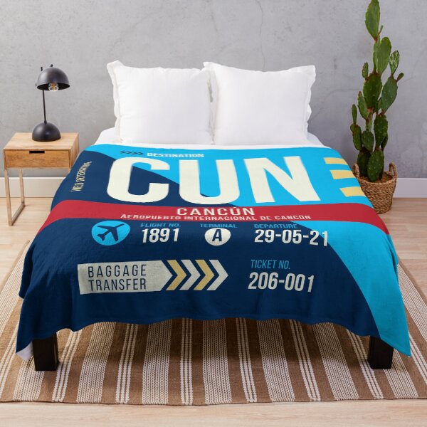 Item preview, Cancun (CUN) Airport Code Baggage Tag designed and sold by SLAG-Creative.
