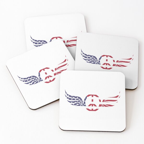 Item preview, Patriotic Peace sign with wings drawing for men or women designed and sold by BRtisticDesigns.