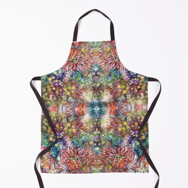 Item preview, Watercolor hand drawn flower kaleidoscope pattern designed and sold by robertaaiello.