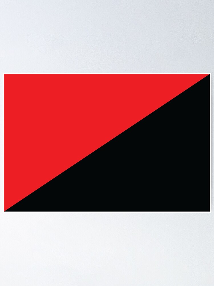 Póster Bandera del anarco comunismo de Tchernoi Redbubble