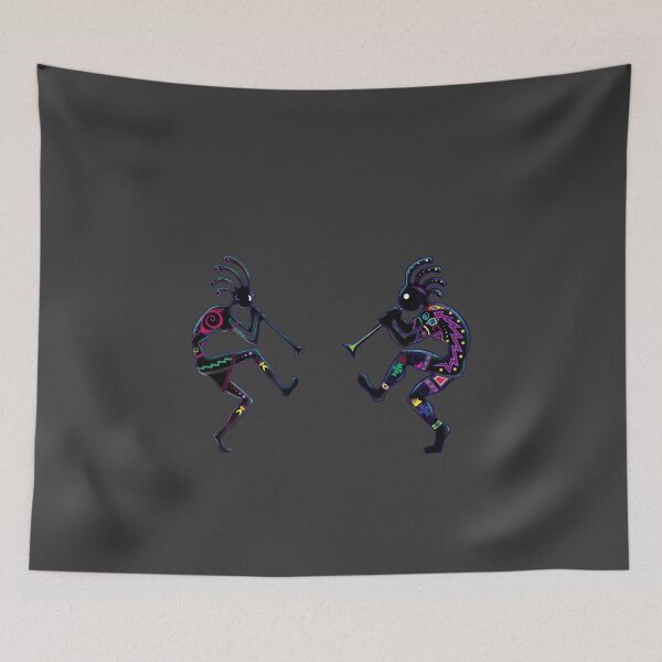 Item preview, Kokopelli and Kokopellmana dancing designed and sold by Caummon Thread.