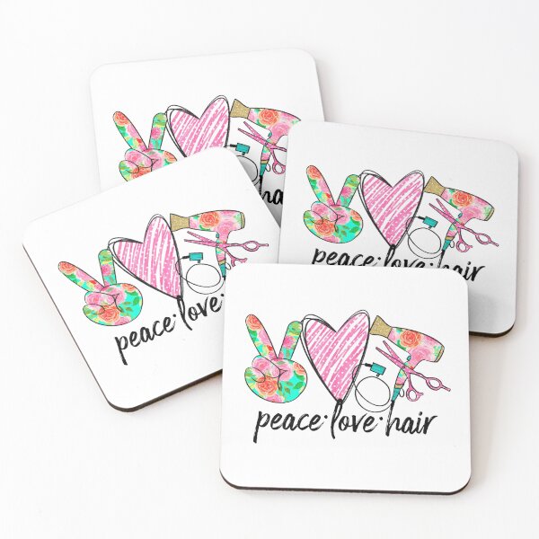 Item preview, Peace Love Hair Gift idea for hair stylists  designed and sold by BRtisticDesigns.