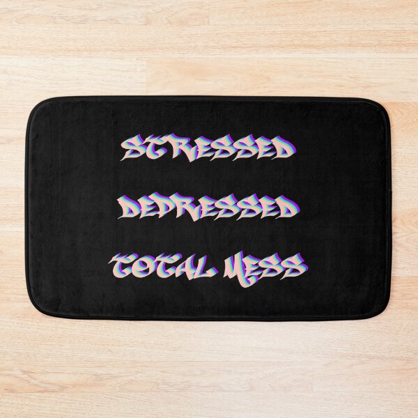 Item preview, Stressed Depressed Total Mess Graffiti Text Multicolor 4 designed and sold by everything4eva.