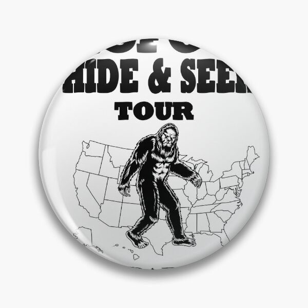 Item preview, Bigfoot Hide & Seek COLORADO USA concert style tee gift idea designed and sold by BRtisticDesigns.