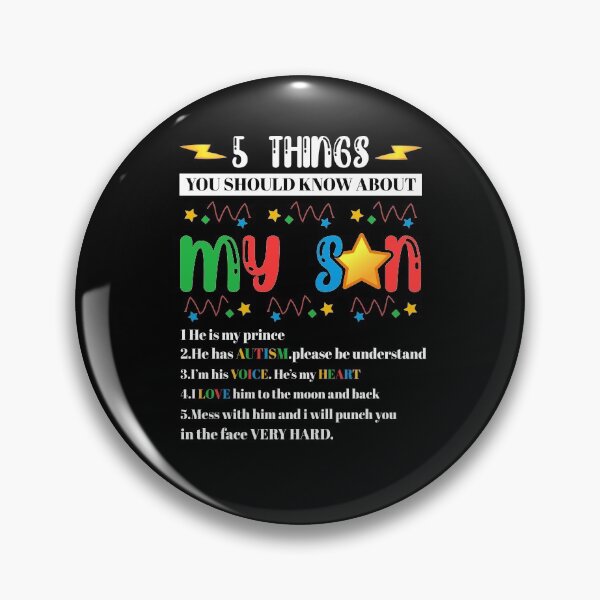 Item preview, 5 Things You Should Know About My Son Autism designed and sold by BaseStore.