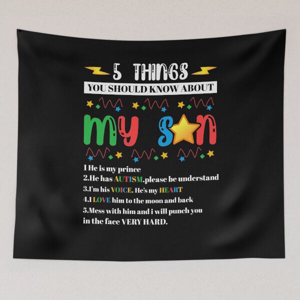 Item preview, 5 Things You Should Know About My Son Autism designed and sold by BaseStore.